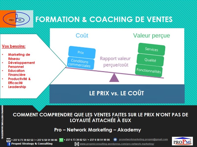 Comment comprendre que les ventes faites sur le prix n&rsquo;ont pas de loyauté attachée à&nbsp;eux