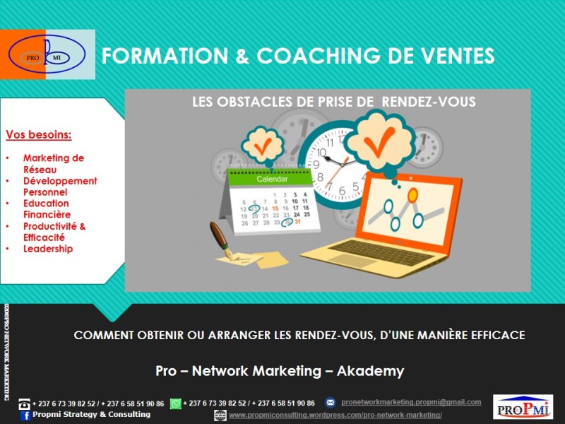 Comment obtenir ou arranger les rendez-vous, d’une manière efficace&nbsp;?