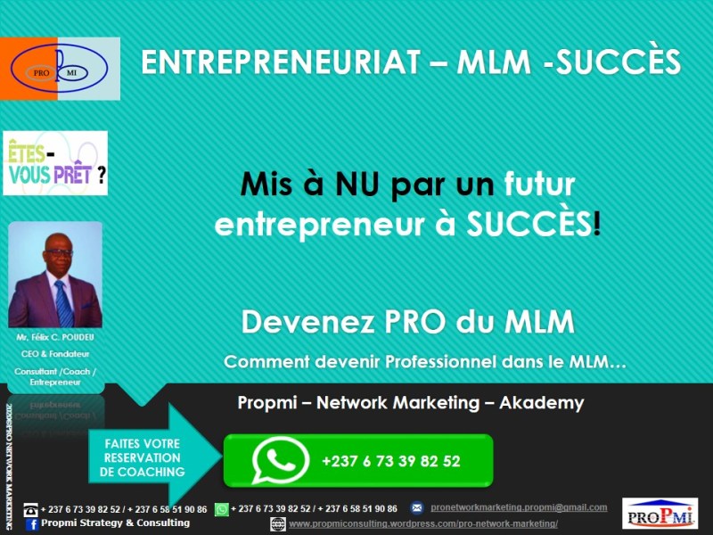 Entrepreneuriat – MLM: Mis à NU par un futur entrepreneur à SUCCÈS&nbsp;!
